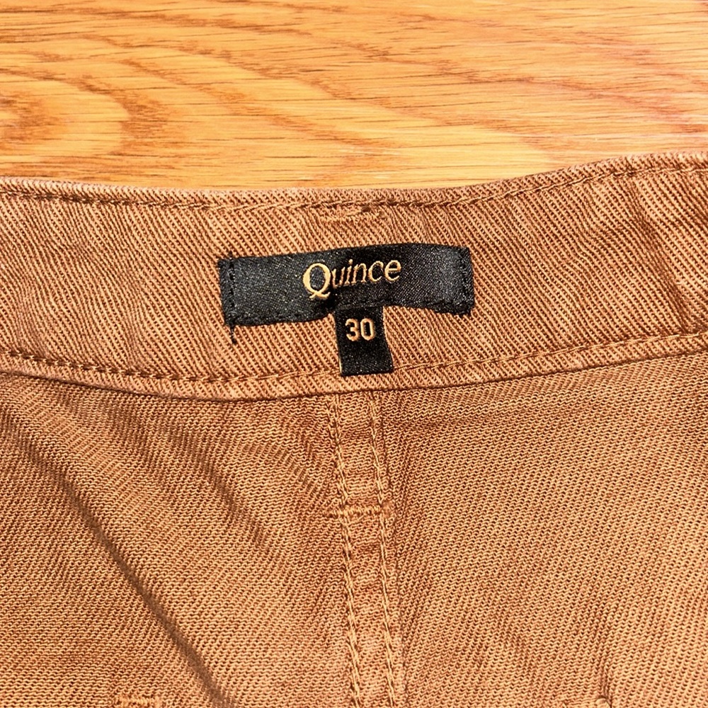 Quince Organic Stretch Cotton Twill Straight Leg
Cropped Pants - Picture 5 of 10